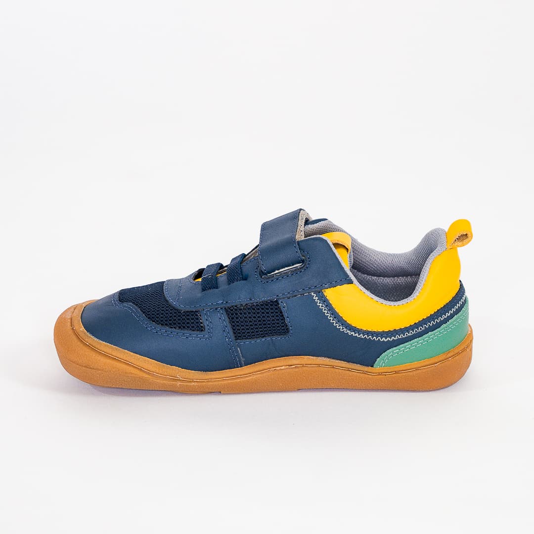 Tenis cuero barefoot azul 4