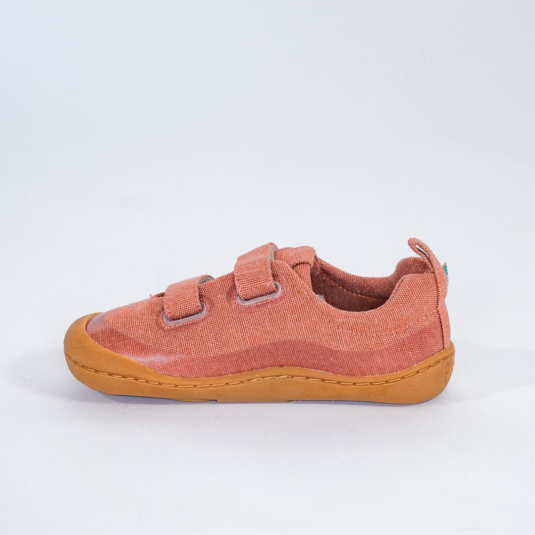 Tenis textil barefoot terracota 4