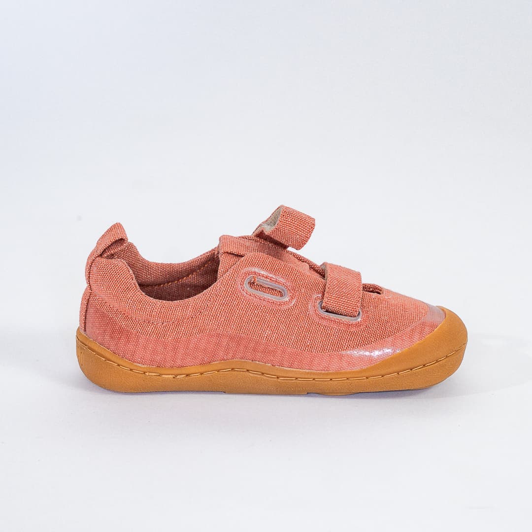 Tenis textil barefoot terracota 7