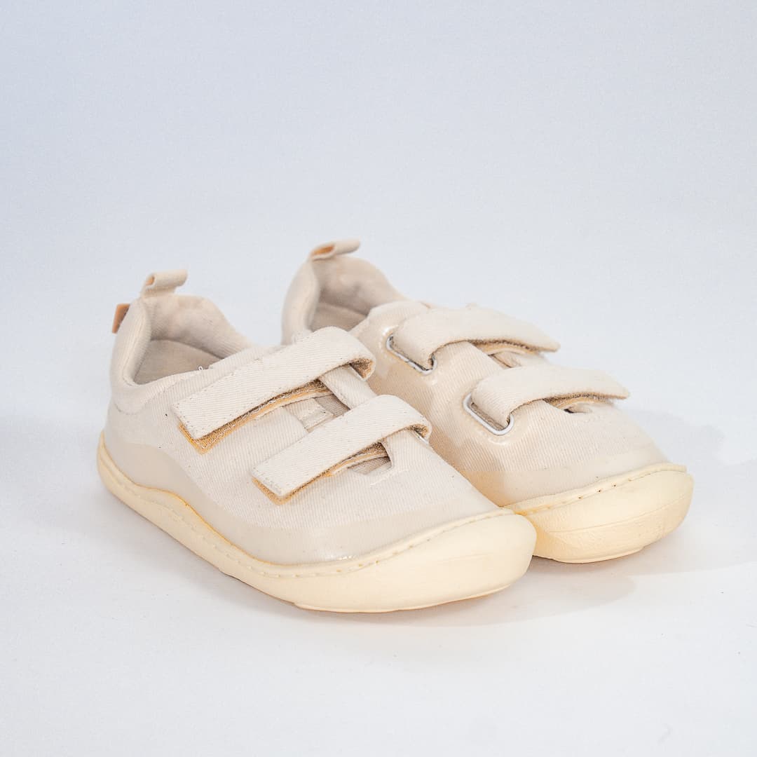 Tenis textil barefoot blanco 2