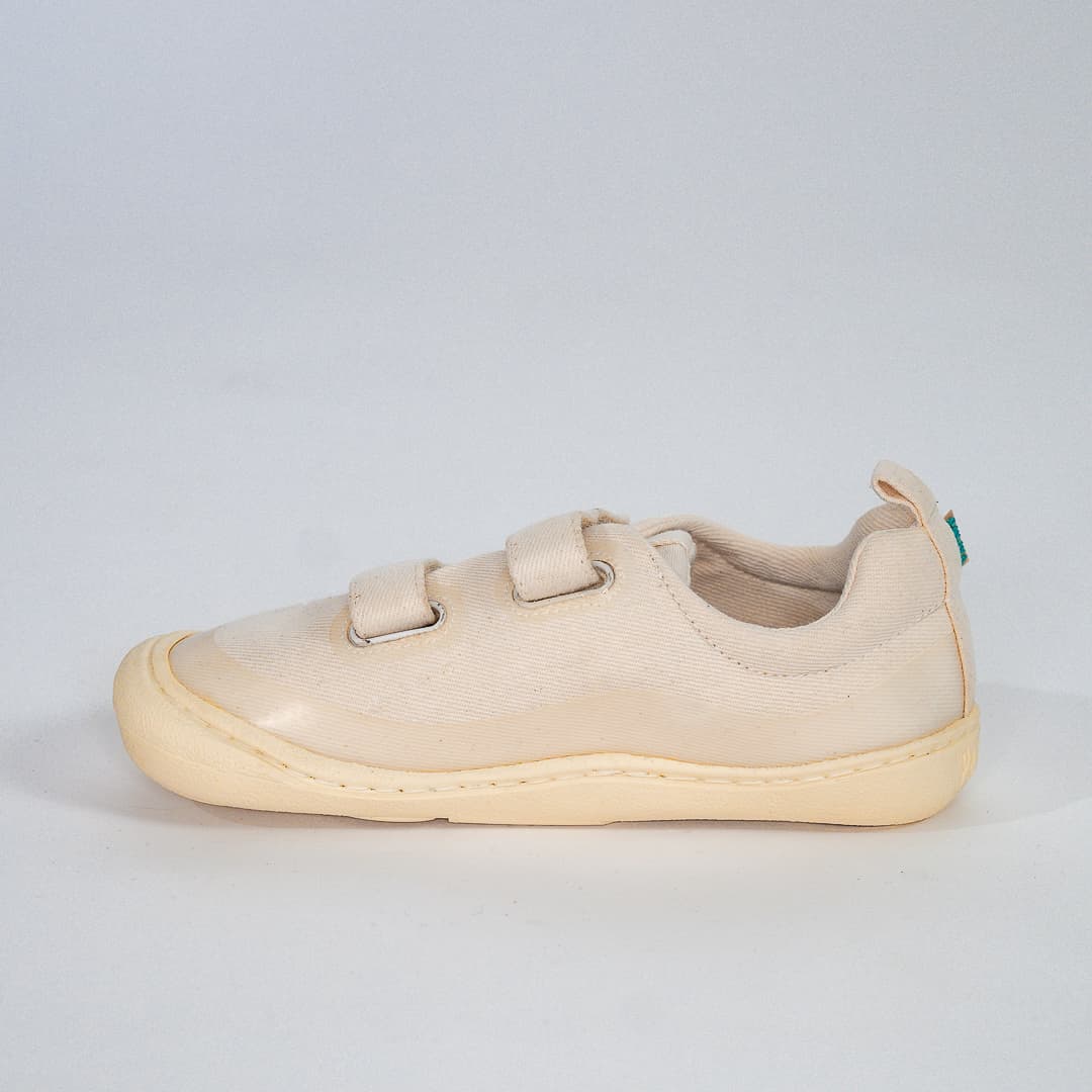 Tenis textil barefoot blanco 4