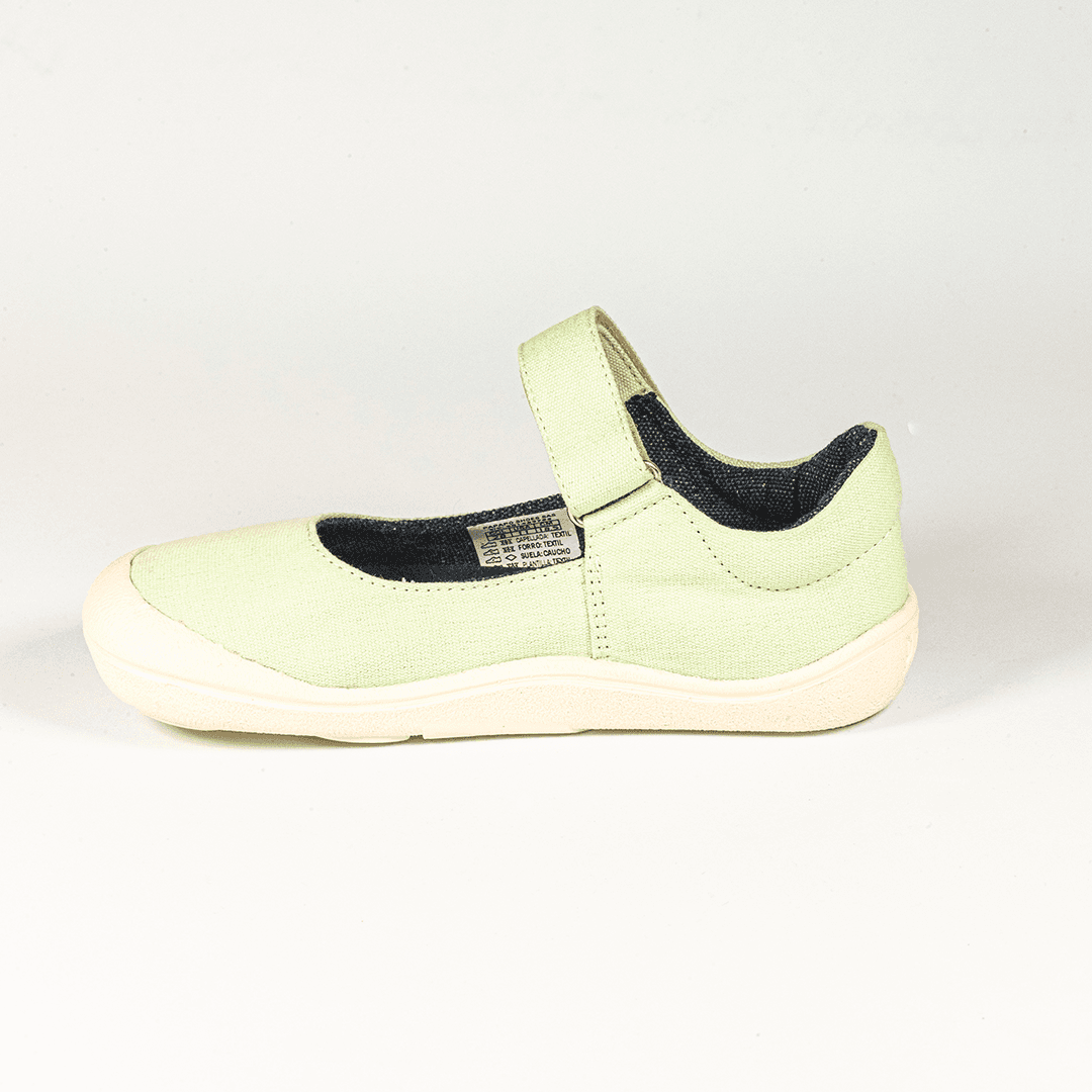 Bailarina textil barefoot verde 4