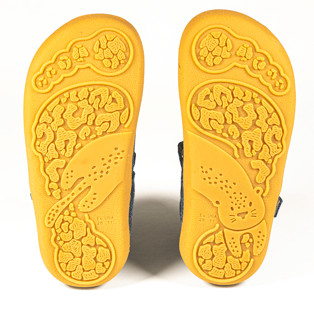 Sandalias textil barefoot azul 5
