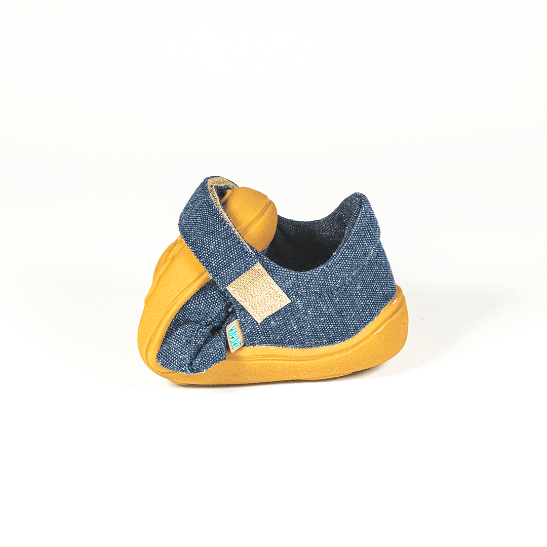 Sandalias textil barefoot azul 6