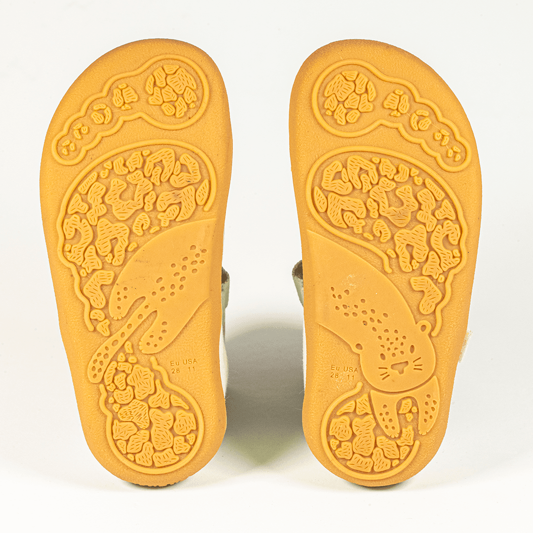 Sandalias textil barefoot verde 5