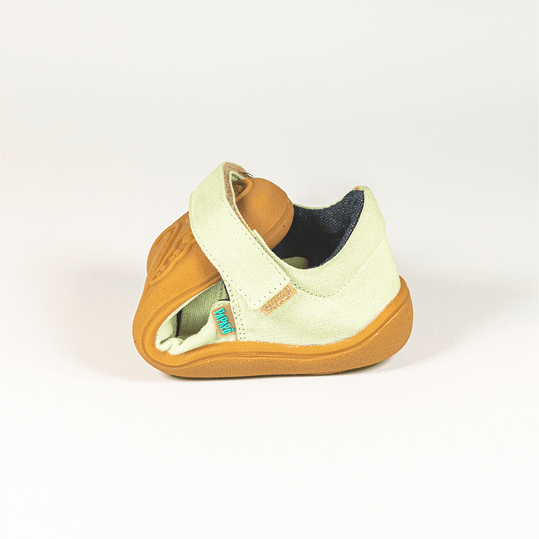 Sandalias textil barefoot verde 6