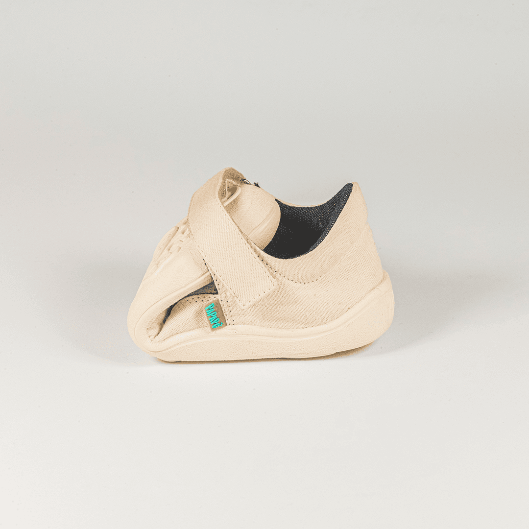 Sandalias textil barefoot blanco 6