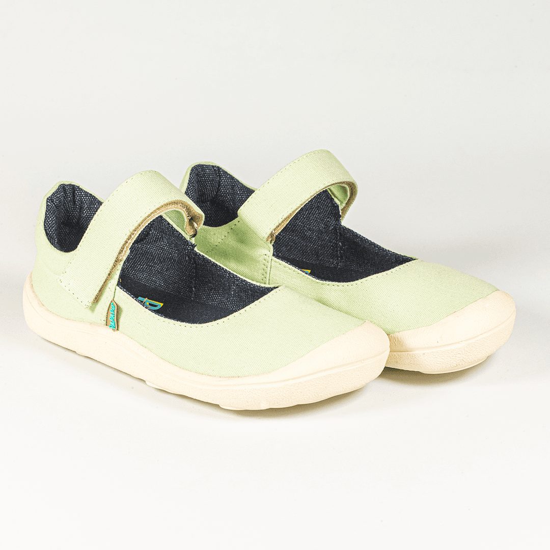 Bailarina textil barefoot verde 2