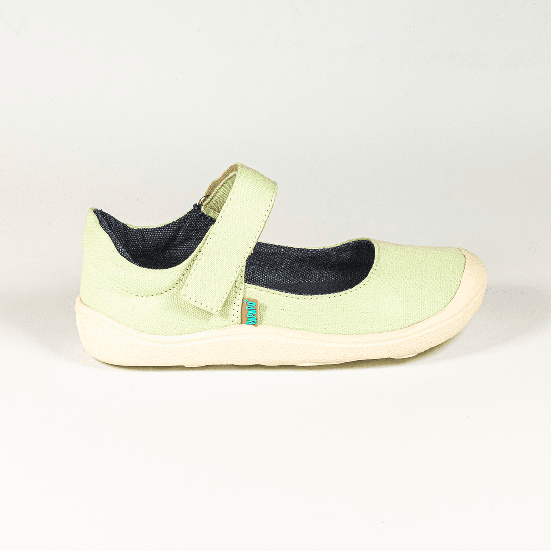 Bailarina textil barefoot verde 3